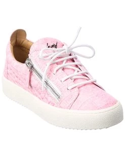Cheapest 😀 Giuseppe Zanotti May London Croc-Embossed Leather 👟 Sneaker for 👩 women 😀