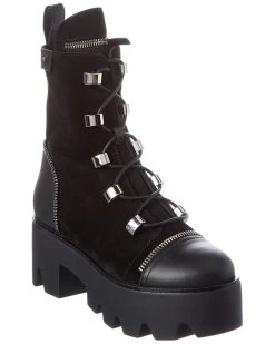 Deals ⌛ Giuseppe Zanotti Daikiri 20 Suede & Leather Platform Boot for 👩 women ✔️