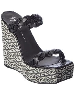 Best reviews of 🌟 Giuseppe Zanotti Zanilla 90 Croc-Embossed Leather Wedge 🩴 Sandal for 👩 women 🤩