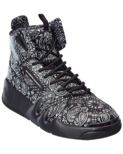 Deals ✔️ Giuseppe Zanotti Satin & Leather 👟 Sneaker for men 🔥