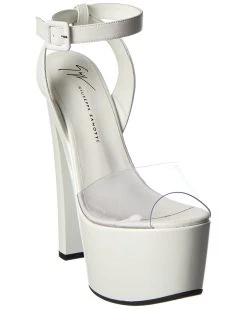 Best deal 💯 Giuseppe Zanotti Saintro 105 Leather & Vinyl Platform 🩴 Sandal for 👩 women 🥰