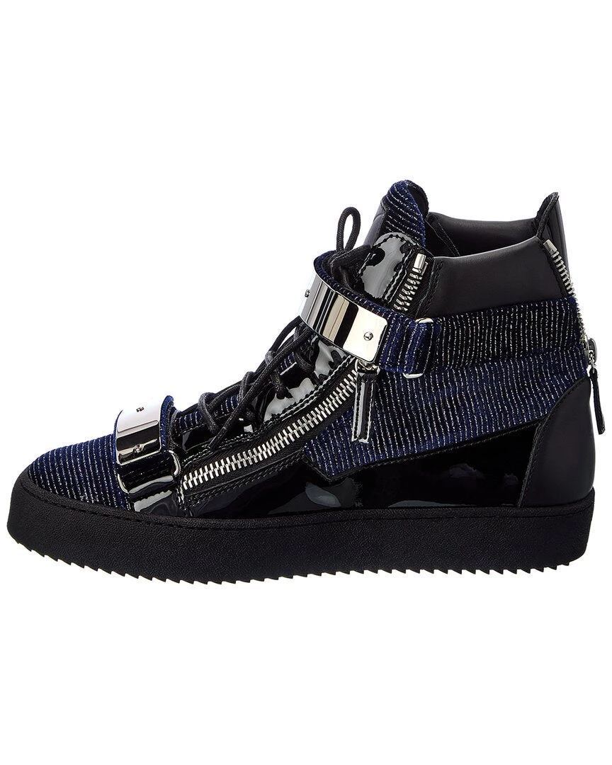 New ๐งจ Giuseppe Zanotti May London Velvet & Patent ๐ Sneaker for men โ 4 New ๐งจ Giuseppe Zanotti May London Velvet & Patent ๐ Sneaker for men โ - Image 2
