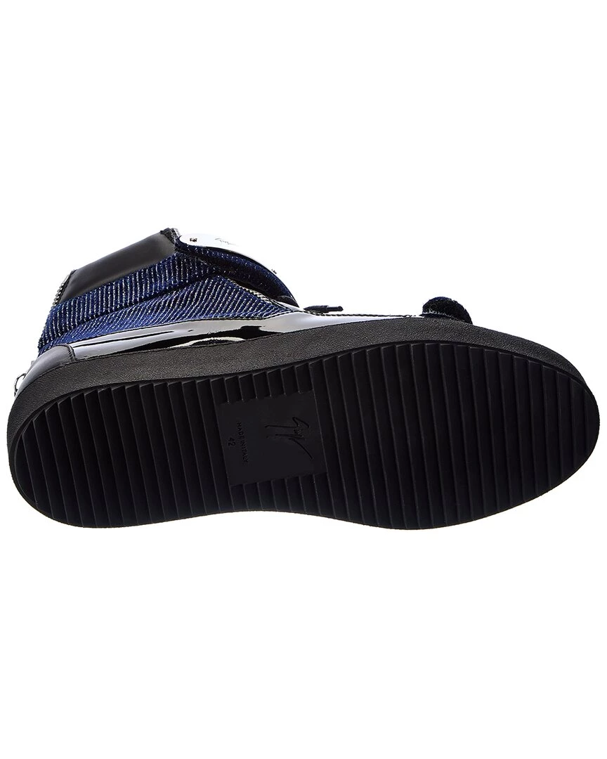 New ๐งจ Giuseppe Zanotti May London Velvet & Patent ๐ Sneaker for men โ 6 New ๐งจ Giuseppe Zanotti May London Velvet & Patent ๐ Sneaker for men โ - Image 4