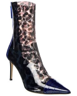 Promo ๐ Giuseppe Zanotti Violaine Vinyl & Croc-Embossed Leather Bootie for ๐ฉ women ๐