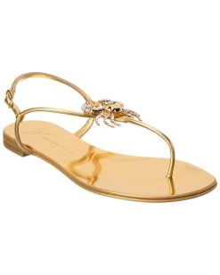 Buy 🧨 Giuseppe Zanotti Rock Leather 🩴 Sandal for 👩 women 🎁