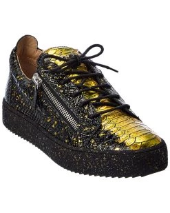 Coupon 🎉 Giuseppe Zanotti May London Croc-Embossed Leather 👟 Sneaker for men 🎁