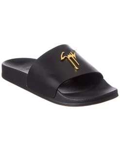 New ✔️ Giuseppe Zanotti Newlaburela Leather Slide for 👩 women ⭐