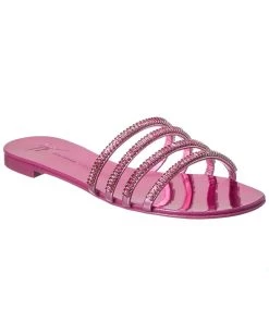 New 🌟 Giuseppe Zanotti Roll Leather 🩴 Sandal for 👩 women 🔥