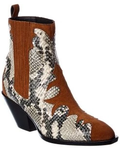Best deal ๐ฏ Giuseppe Zanotti Suede & Snakeskin Bootie for ๐ฉ women โค๏ธ