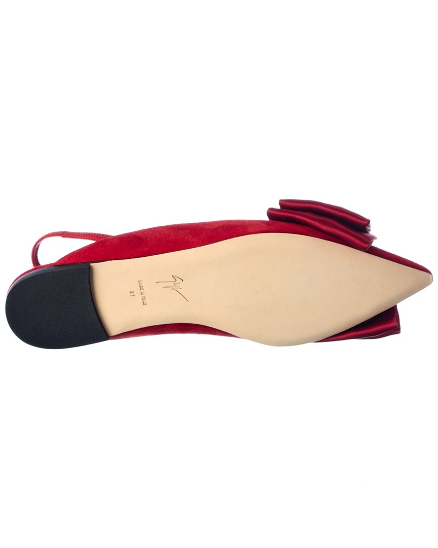 Best Sale 🤩 Giuseppe Zanotti Lucrezia Suede Slingback Flat for 👩 women ✔️ 6 Best Sale 🤩 Giuseppe Zanotti Lucrezia Suede Slingback Flat for 👩 women ✔️ - Image 4