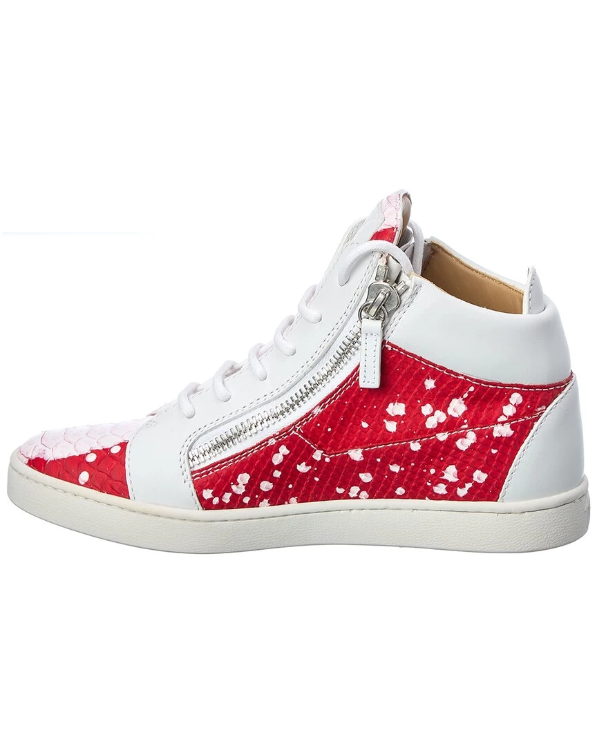 New 👏 Giuseppe Zanotti Brek Leather High-Top 👟 Sneaker for 👩 women 🎉 4 New 👏 Giuseppe Zanotti Brek Leather High-Top 👟 Sneaker for 👩 women 🎉 - Image 2