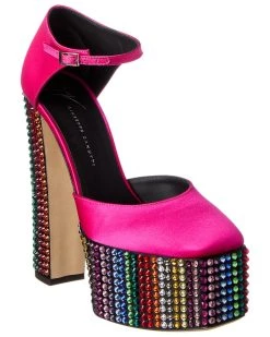 Wholesale ✔️ Giuseppe Zanotti New York 80 Satin Platform Pump for 👩 women 😍