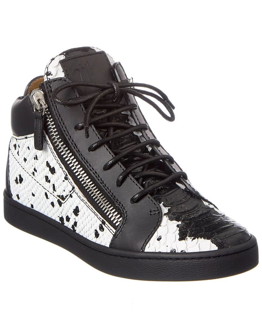 Best deal 🥰 Giuseppe Zanotti Brek Leather High-Top 👟 Sneaker for 👩 women 👏 3 Best deal 🥰 Giuseppe Zanotti Brek Leather High-Top 👟 Sneaker for 👩 women 👏