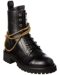 Top 10 😍 Giuseppe Zanotti 25 Leather Combat Boot for 👩 women 🎁