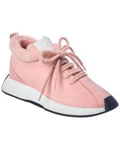 Coupon 😍 Giuseppe Zanotti Omnia Leather & Shearling 👟 Sneaker for 👩 women 🔥