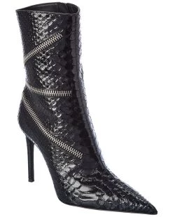 Buy ๐ Giuseppe Zanotti Raquel 105 Snake-Embossed Leather Bootie for ๐ฉ women โ๏ธ