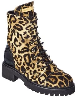 Flash Sale 🧨 Giuseppe Zanotti Velvet & Patent Combat Boot for 👩 women 🥰