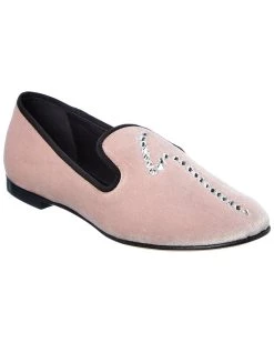 Buy 😉 Giuseppe Zanotti Dalila Velvet Loafer for 👩 women ⭐