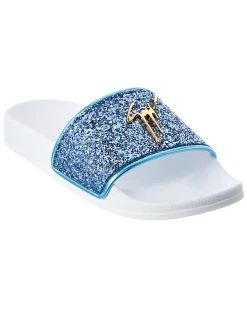 Cheapest 🔔 Giuseppe Zanotti Newlaburela Leather Slide for 👩 women 🎉