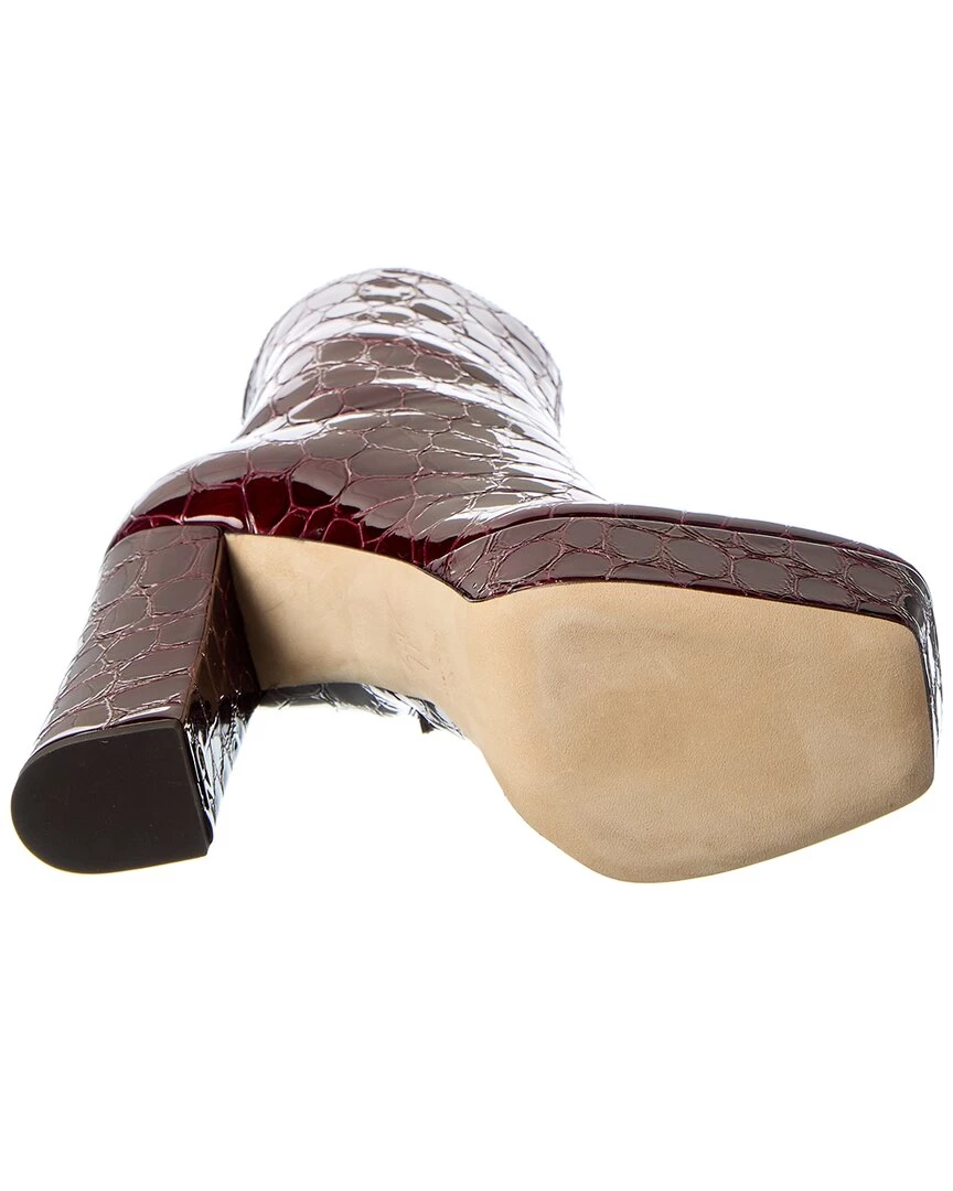 Wholesale 🛒 Giuseppe Zanotti New York 80 Croc-Embossed Leather Platform Boot for 👩 women 🤩 6 Wholesale 🛒 Giuseppe Zanotti New York 80 Croc-Embossed Leather Platform Boot for 👩 women 🤩 - Image 4